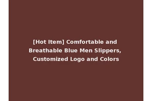 [Hot Item] Comfortable and Breathable Blue Men Slippers, Customized Logo and Colors