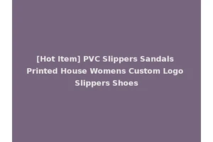 [Hot Item] PVC Slippers Sandals Printed House Womens Custom Logo Slippers Shoes