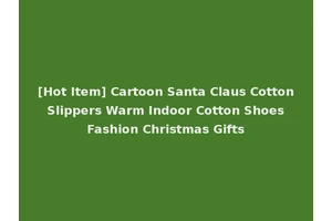 [Hot Item] Cartoon Santa Claus Cotton Slippers Warm Indoor Cotton Shoes Fashion Christmas Gifts
