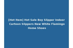 [Hot Item] Hot Sale Boy Slipper Indoor Cartoon Slippers New White Flamingo Home Shoes