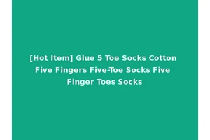 [Hot Item] Glue 5 Toe Socks Cotton Five Fingers Five-Toe Socks Five Finger Toes Socks