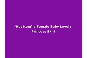 [Hot Item] a Female Baby Lovely Princess Skirt