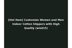 [Hot Item] Customize Women and Men Indoor Cotton Slippers with High Quality (wis015)