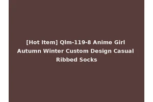 [Hot Item] Qlm-119-8 Anime Girl Autumn Winter Custom Design Casual Ribbed Socks