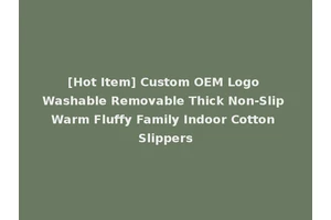 [Hot Item] Custom OEM Logo Washable Removable Thick Non-Slip Warm Fluffy Family Indoor Cotton Slippers