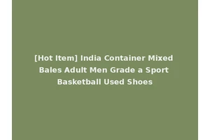 [Hot Item] India Container Mixed Bales Adult Men Grade a Sport Basketball Used Shoes