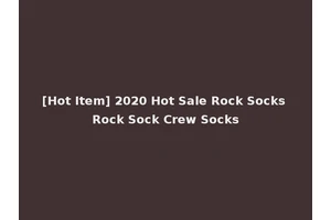 [Hot Item] 2020 Hot Sale Rock Socks Rock Sock Crew Socks
