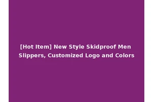 [Hot Item] New Style Skidproof Men Slippers, Customized Logo and Colors