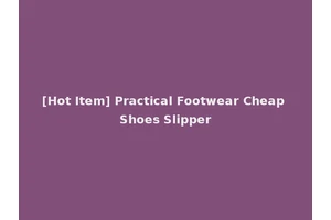 [Hot Item] Practical Footwear Cheap Shoes Slipper