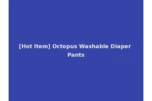 [Hot Item] Octopus Washable Diaper Pants