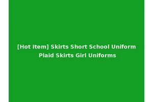 [Hot Item] Skirts Short School Uniform Plaid Skirts Girl Uniforms