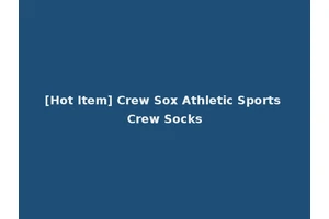 [Hot Item] Crew Sox Athletic Sports Crew Socks
