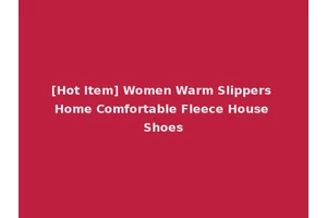 [Hot Item] Women Warm Slippers Home Comfortable Fleece House Shoes