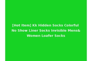 [Hot Item] Kk Hidden Socks Colorful No Show Liner Socks Invisible Mens&Women Loafer Socks