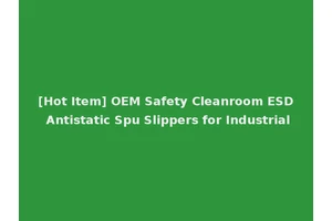 [Hot Item] OEM Safety Cleanroom ESD Antistatic Spu Slippers for Industrial