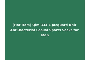 [Hot Item] Qlm-334-1 Jacquard Knit Anti-Bacterial Casual Sports Socks for Man