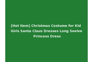 [Hot Item] Christmas Costume for Kid Girls Santa Claus Dresses Long Seelve Princess Dress