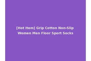 [Hot Item] Grip Cotton Non-Slip Women Men Floor Sport Socks