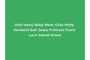 [Hot Item] Baby Wear Girls Party Garment Ball Gown Princess Frock Lace Sweet Dress