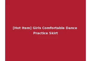 [Hot Item] Girls Comfortable Dance Practice Skirt
