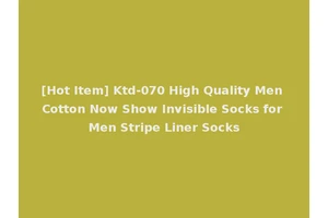 [Hot Item] Ktd-070 High Quality Men Cotton Now Show Invisible Socks for Men Stripe Liner Socks
