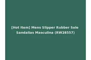 [Hot Item] Mens Slipper Rubber Sole Sandalias Masculina (RW28557)