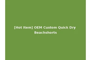 [Hot Item] OEM Custom Quick Dry Beachshorts