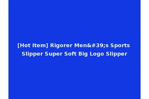 [Hot Item] Rigorer Men's Sports Slipper Super Soft Big Logo Slipper