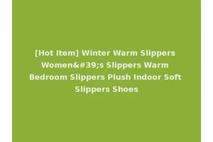 [Hot Item] Winter Warm Slippers Women's Slippers Warm Bedroom Slippers Plush Indoor Soft Slippers Shoes