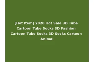 [Hot Item] 2020 Hot Sale 3D Tube Cartoon Tube Socks 3D Fashion Cartoon Tube Socks 3D Socks Cartoon Animal