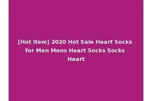 [Hot Item] 2020 Hot Sale Heart Socks for Men Mens Heart Socks Socks Heart
