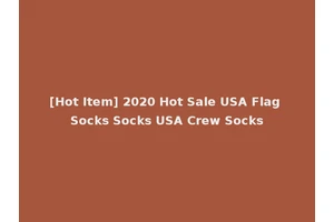 [Hot Item] 2020 Hot Sale USA Flag Socks Socks USA Crew Socks