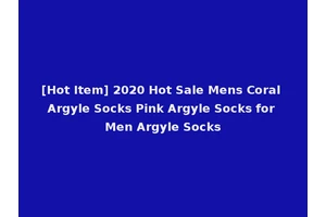 [Hot Item] 2020 Hot Sale Mens Coral Argyle Socks Pink Argyle Socks for Men Argyle Socks