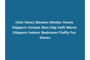 [Hot Item] Women Winter Home Slippers Unisex Non-Slip Soft Warm Slippers Indoor Bedroom Fluffy Fur Shoes