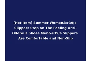 [Hot Item] Summer Women's Slippers Step on The Feeling Anti-Odorous Shoes Men's Slippers Are Comfortable and Non-Slip