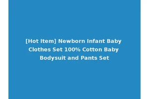 [Hot Item] Newborn Infant Baby Clothes Set 100% Cotton Baby Bodysuit and Pants Set