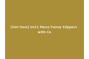 [Hot Item] Us11 Mens Funny Slippers with Ce