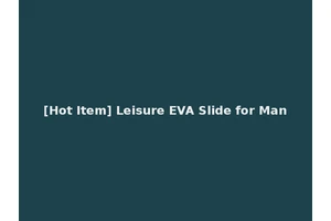 [Hot Item] Leisure EVA Slide for Man