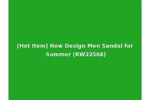 [Hot Item] New Design Men Sandal for Summer (RW22568)