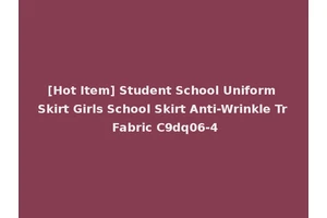 [Hot Item] Student School Uniform Skirt Girls School Skirt Anti-Wrinkle Tr Fabric C9dq06-4