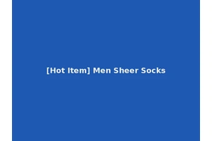[Hot Item] Men Sheer Socks
