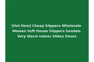 [Hot Item] Cheap Slippers Wholesale Women Soft House Slippers Sandals Very Warm Indoor Slides Shoes