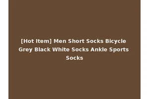 [Hot Item] Men Short Socks Bicycle Grey Black White Socks Ankle Sports Socks