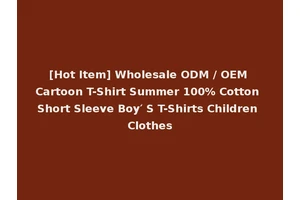 [Hot Item] Wholesale ODM / OEM Cartoon T-Shirt Summer 100% Cotton Short Sleeve Boy′ S T-Shirts Children Clothes