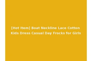 [Hot Item] Boat Neckline Lace Cotton Kids Dress Casual Day Frocks for Girls