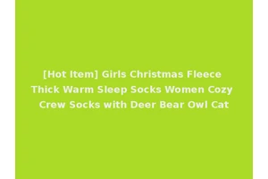 [Hot Item] Girls Christmas Fleece Thick Warm Sleep Socks Women Cozy Crew Socks with Deer Bear Owl Cat