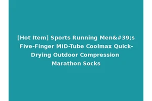 [Hot Item] Sports Running Men's Five-Finger MID-Tube Coolmax Quick-Drying Outdoor Compression Marathon Socks