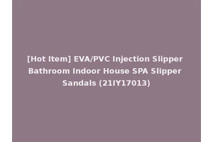 [Hot Item] EVA/PVC Injection Slipper Bathroom Indoor House SPA Slipper Sandals (21IY17013)