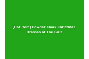 [Hot Item] Powder Cloak Christmas Dresses of The Girls