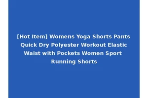 [Hot Item] Womens Yoga Shorts Pants Quick Dry Polyester Workout Elastic Waist with Pockets Women Sport Running Shorts